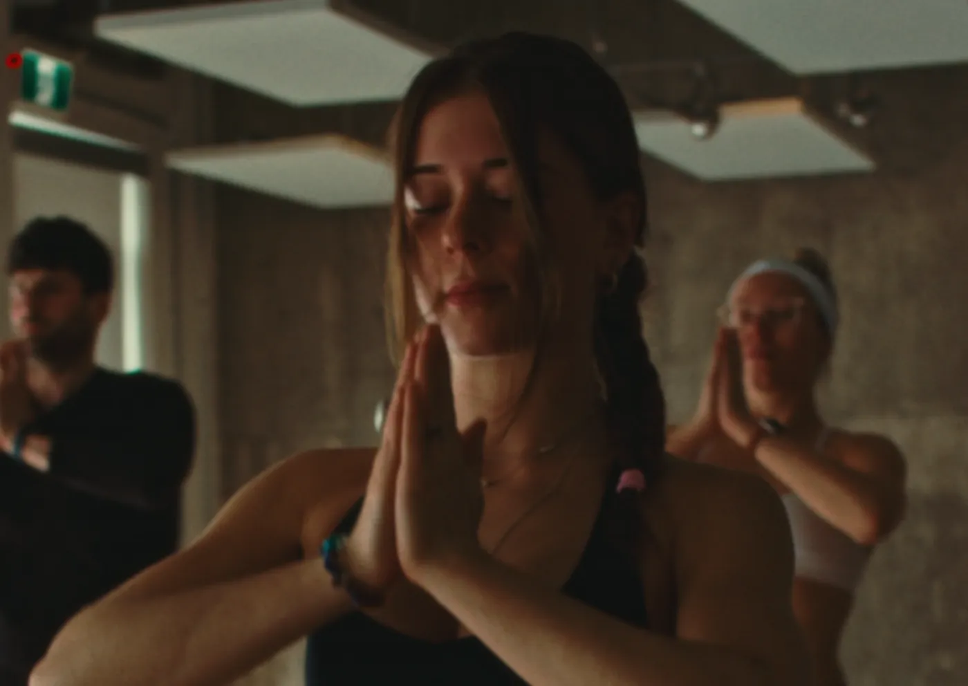 Cours de yoga en groupe
