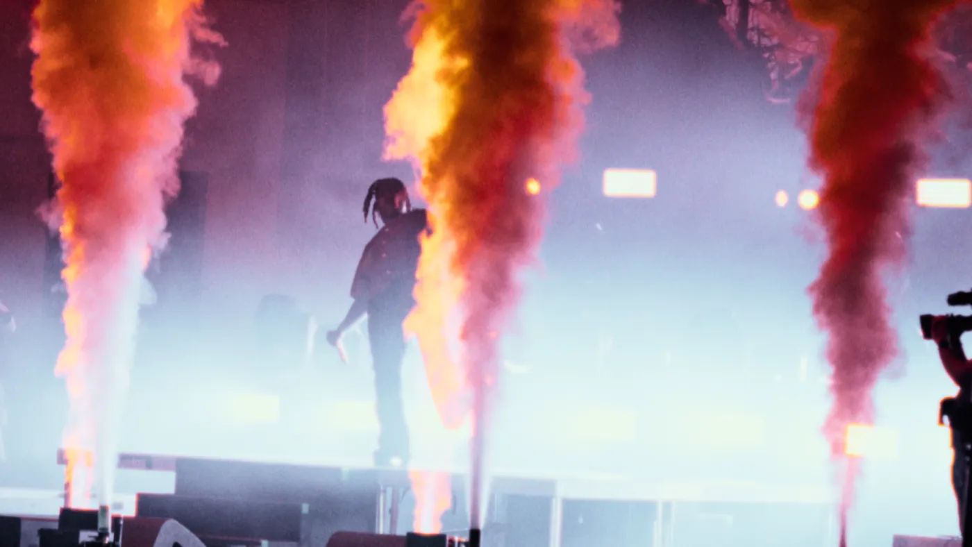 Effets pyrotechniques sur scène